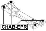 CHAB-EPR - REAR CROSSMEMBER BUSHING KIT
