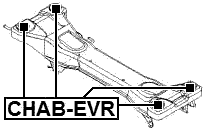 CHAB-EVR - REAR CROSSMEMBER BUSHING KIT