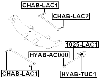 CHAB-LAC2 - BUSHING, REAR TRANSVERSE ARM