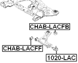 CHAB-LACFB - REAR BUSHING, FRONT CONTROL ARM