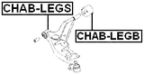 CHAB-LEGS - FRONT ARM BUSHING