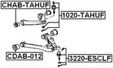 CHAB-TAHUF - BUSHING, FRONT UPPER CONTROL ARM