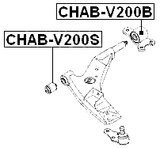 CHAB-V200B - REAR BUSHING, FRONT CONTROL ARM