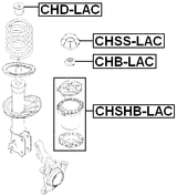 CHB-LAC - FRONT SHOCK ABSORBER BEARING