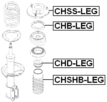 CHB-LEG - FRONT SHOCK ABSORBER BEARING