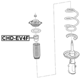 CHD-EV4F - FRONT SHOCK ABSORBER JOUNCE BUMPER