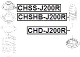 CHD-J200R - REAR SHOCK ABSORBER JOUNCE BUMPER