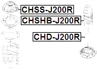 CHD-J200R - REAR SHOCK ABSORBER JOUNCE BUMPER