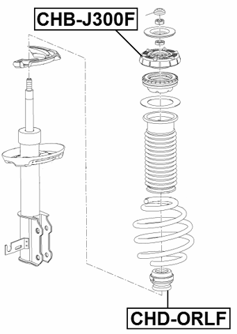 CHD-ORLF - FRONT SHOCK ABSORBER JOUNCE BUMPER