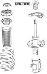 CHD-T300F - FRONT SHOCK ABSORBER JOUNCE BUMPER