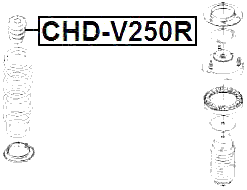 CHD-V250R - REAR SHOCK ABSORBER JOUNCE BUMPER