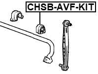 CHSB-AVF-KIT - FRONT STABILIZER BAR BUSH KIT D21.7