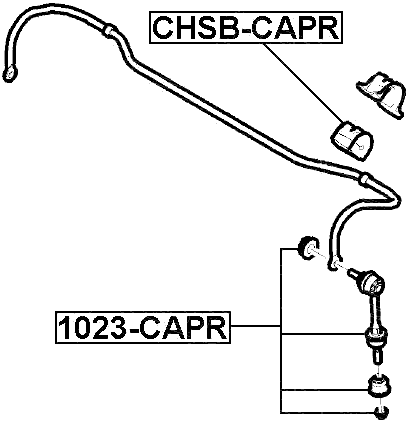 CHSB-CAPR - REAR STABILIZER BAR BUSH D14.8