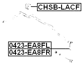 CHSB-LACF - FRONT STABILIZER BAR BUSH D17