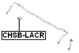 CHSB-LACR - REAR STABILIZER BAR BUSH D10.5
