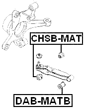 CHSB-MAT - TENSION ROD BUSH D16