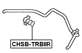 CHSB-TRBIIR - REAR STABILIZER BAR BUSH D24.7