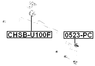 CHSB-U100F - FRONT STABILIZER BAR BUSH D21