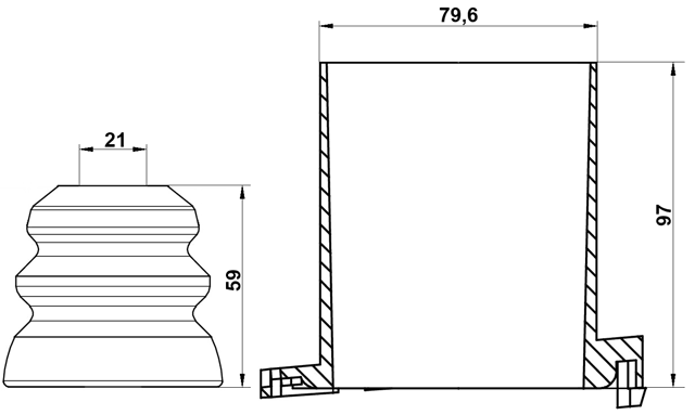 CHSHB-J200F-KIT - BOOT WITH JOUNCE BUMPER FRONT SHOCK ABSORBER KIT