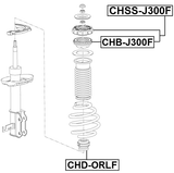 CHSS-J300F - FRONT SHOCK ABSORBER MOUNTING ASSEMBLY