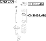 CHSS-LAN - FRONT SHOCK ABSORBER MOUNTING