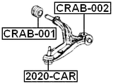 CRAB-002 - FRONT BUSHING, FRONT CONTROL ARM