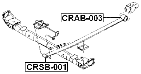 CRAB-003 - REAR LEAF SPRING BUSHING