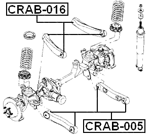 CRAB-005 - BUSHING, REAR TRAILING ARM