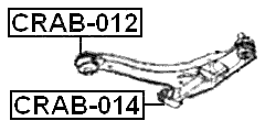 CRAB-014 - FRONT BUSHING, FRONT CONTROL ARM