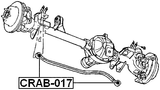 CRAB-017 - BUSHING, FRONT TRANSVERSAL ROD