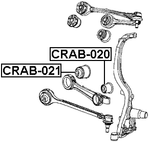 CRAB-020 - BUSHING, FRONT TRANSVERSAL ROD