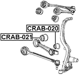 CRAB-020 - BUSHING, FRONT TRANSVERSAL ROD