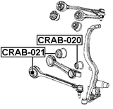 CRAB-021 - BUSHING, FRONT TRANSVERSAL ROD