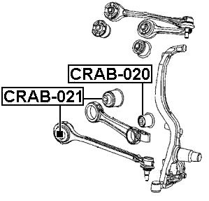 CRAB-021 - BUSHING, FRONT TRANSVERSAL ROD
