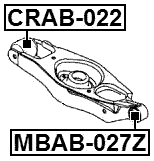 CRAB-022 - REAR ARM BUSHING