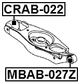 CRAB-022 - REAR ARM BUSHING