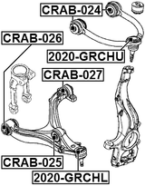 CRAB-027 - BUSHING, FRONT LOWER CONTROL ARM