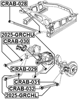 CRAB-030 - BUSHING, REAR UPPER TRAILING ROD
