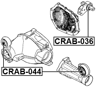 CRAB-036 - DIFFERENTIAL MOUNT BUSHING