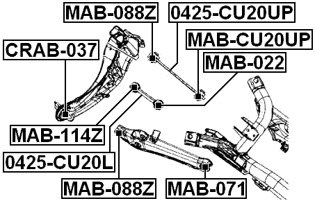 CRAB-037 - REAR ARM BUSHING