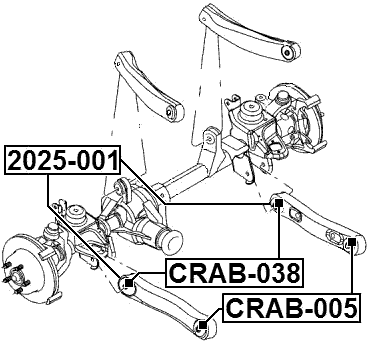 CRAB-038 - BUSHING, FRONT TRAILING ARM