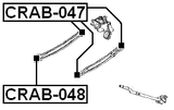 CRAB-047 - REAR TRANSVERSE ROD BUSHING