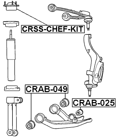 CRAB-049 - BUSHING, FRONT LOWER CONTROL ARM