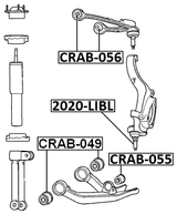 CRAB-056 - BUSHING, FRONT UPPER CONTROL ARM