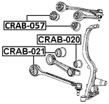 CRAB-057 - BUSHING, FRONT UPPER CONTROL ARM