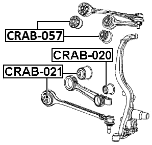 CRAB-057 - BUSHING, FRONT UPPER CONTROL ARM