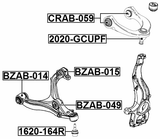 CRAB-059 - BUSHING, FRONT UPPER CONTROL ARM