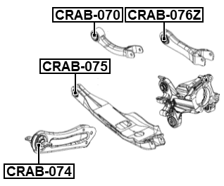 CRAB-074 - REAR TRAILING ROD BUSHING