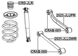 CRAB-080 - REAR TRANSVERSE ROD BUSHING