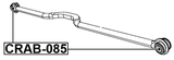 CRAB-085 - REAR TRANSVERSE ROD BUSHING